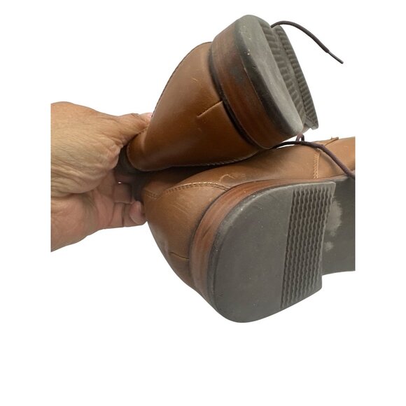 Parker & Sky Size 8 Lace-Up Mens Ankle Boots Brown - Picture 9 of 12